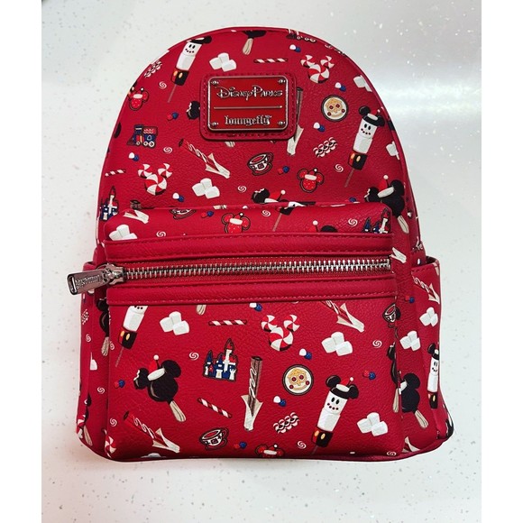2021 Disney Parks Christmas Loungefly Happy Holidays Snacks...
